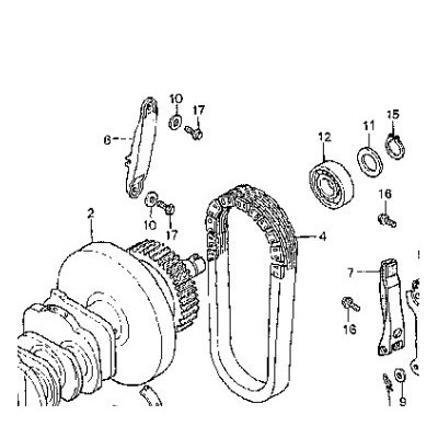 GUIDE, PRIMARY CHAIN GL1100 og GL1200